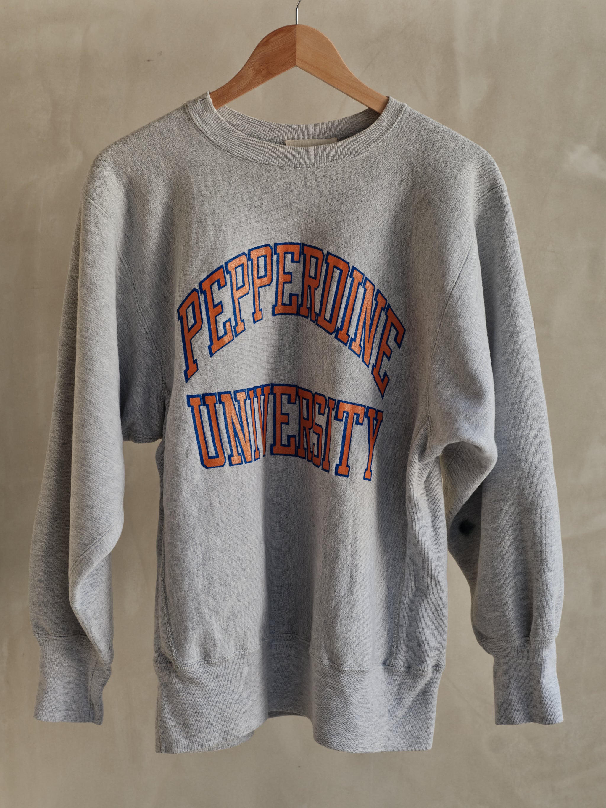 Vintage Pepperdine University Sweatshirt - Gray/Orange