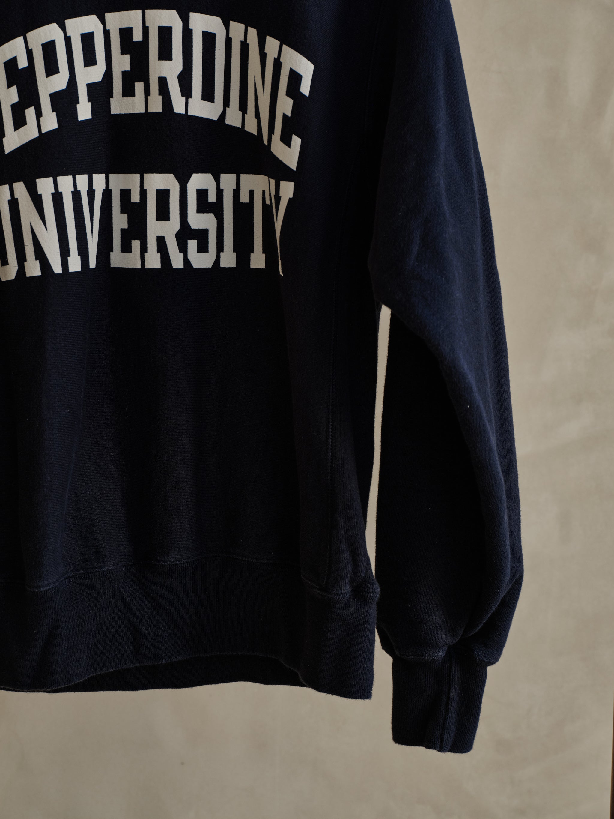 Vintage Pepperdine University Sweatshirt - Navy/White