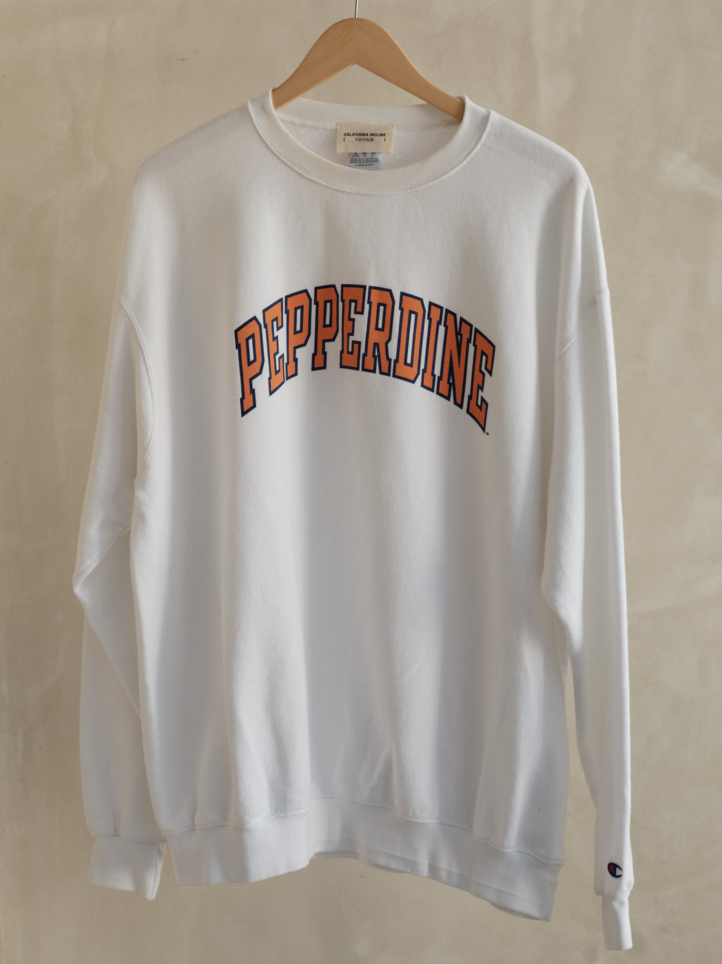 Vintage Pepperdine Sweatshirt - White/Orange