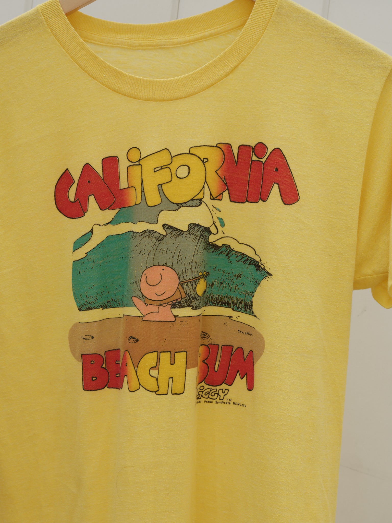 Vintage Yellow 80s Ziggy Beach Bum Tee