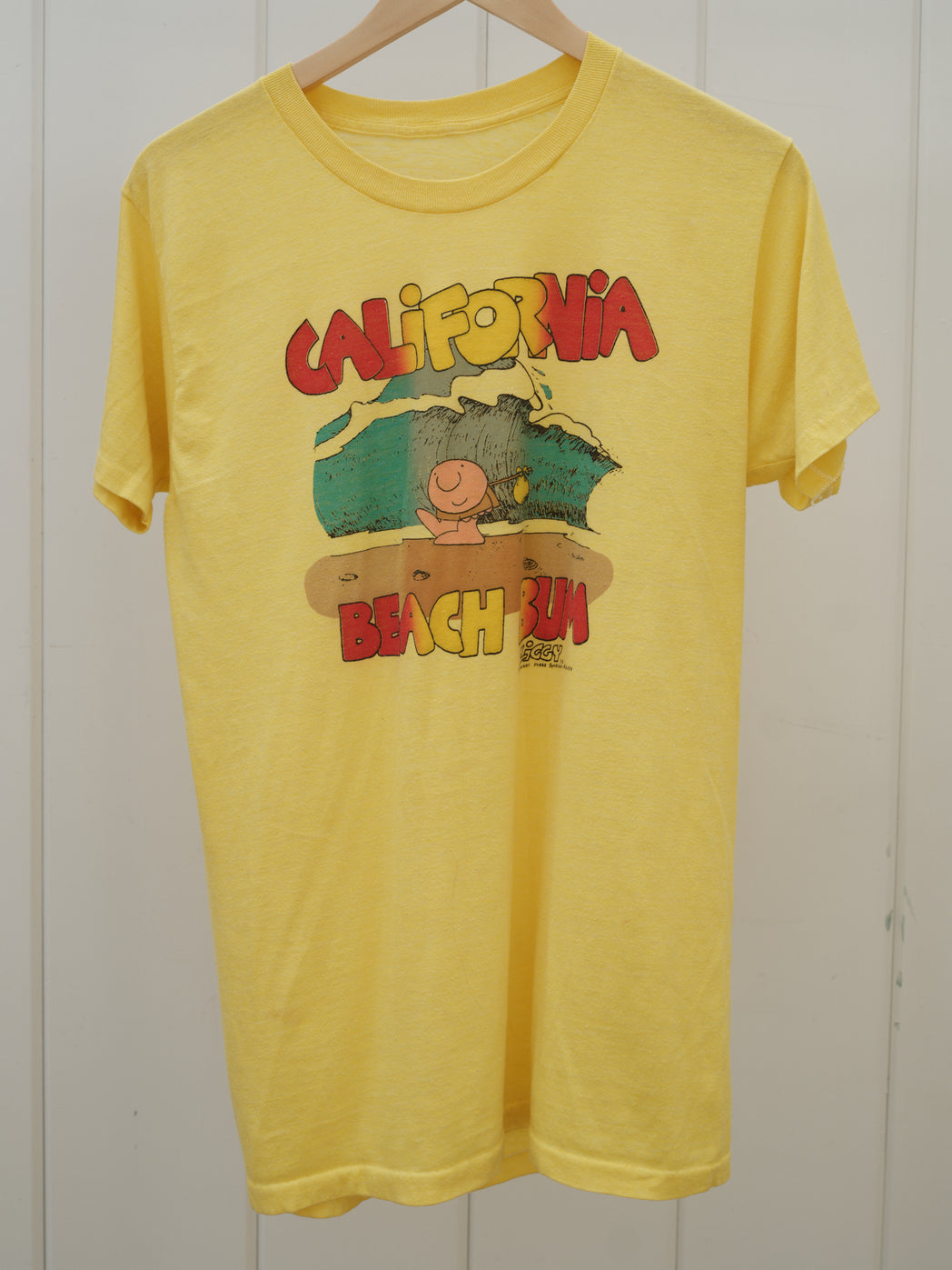 Vintage Yellow 80s Ziggy Beach Bum Tee