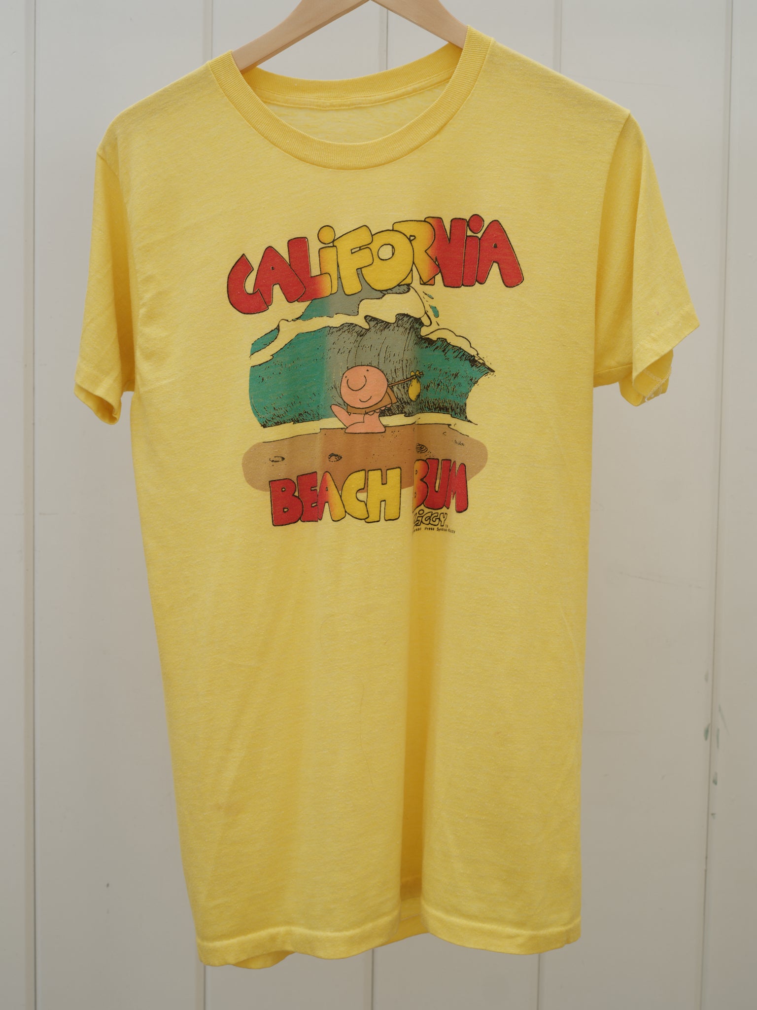 Vintage Yellow 80s Ziggy Beach Bum Tee