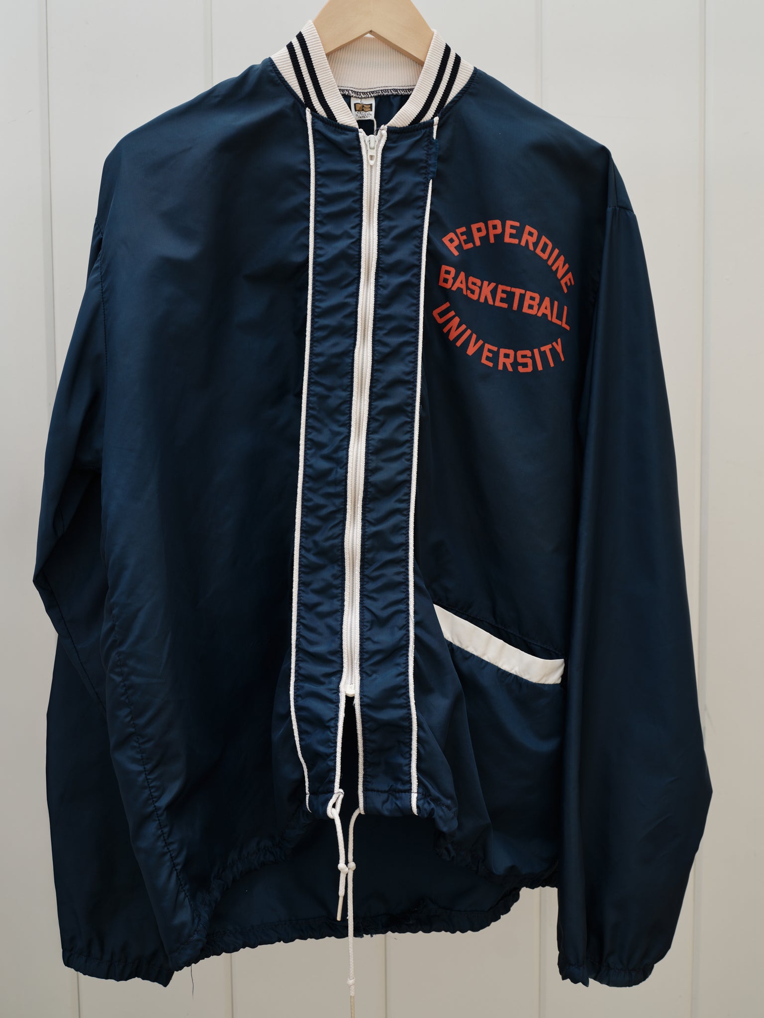 Vintage 70s Pepperdine University Basketball Windbreaker Jacket