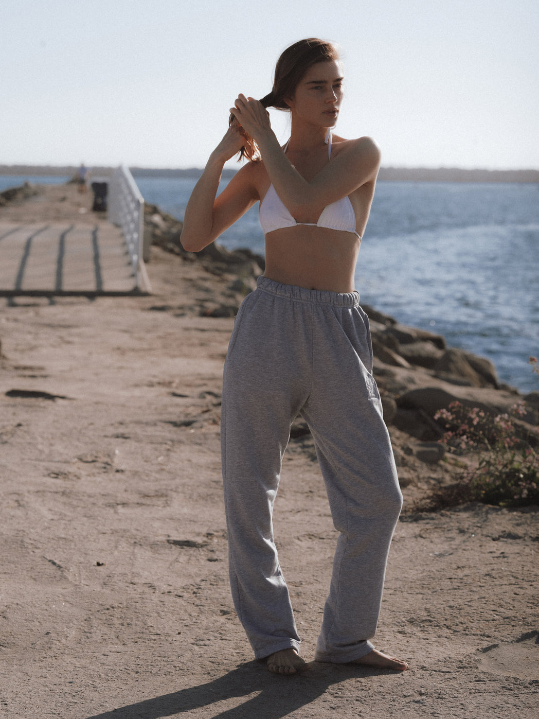 Emblem Straight Leg Sweatpant