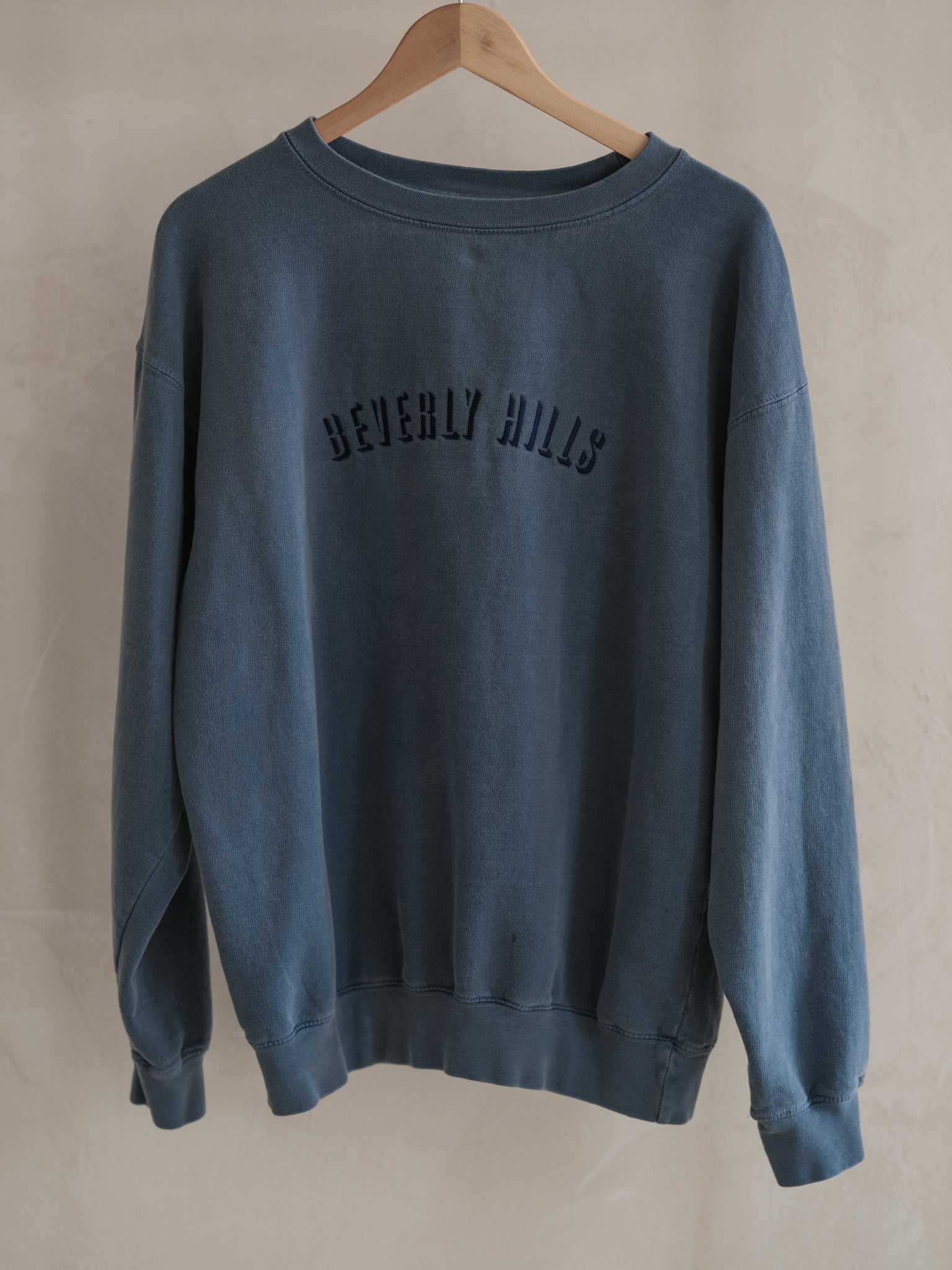 Vintage Beverly Hills Sweatshirt - Faded Blue