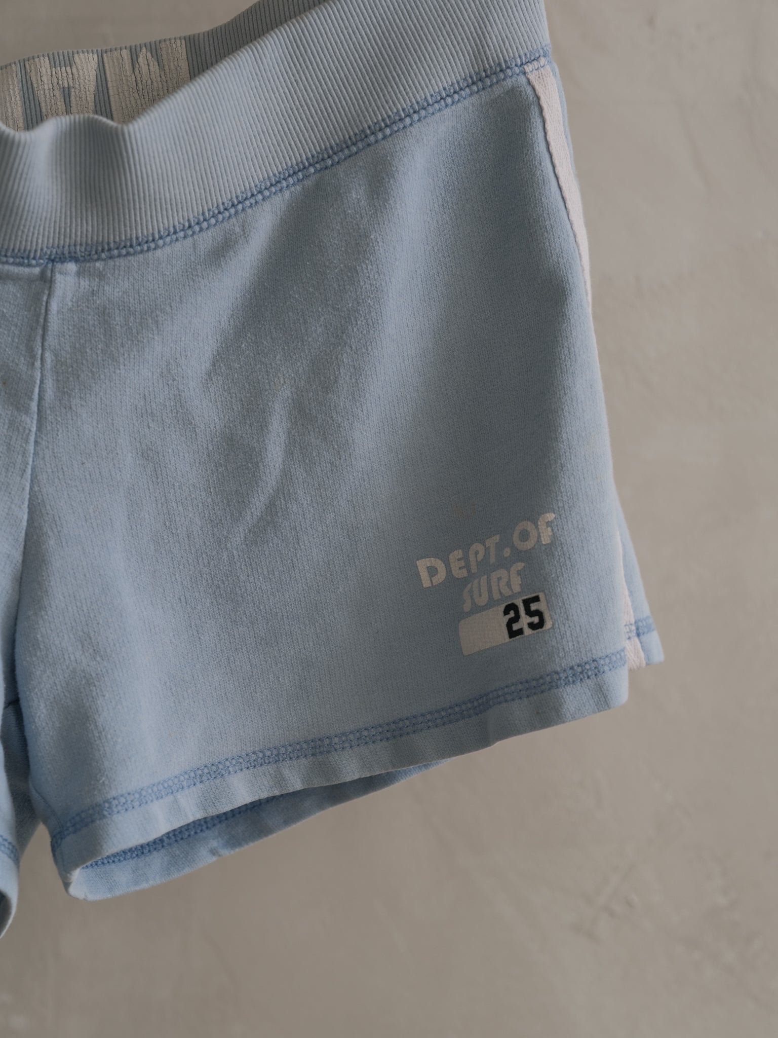 Vintage Malibu Surf Shorts - Baby Blue