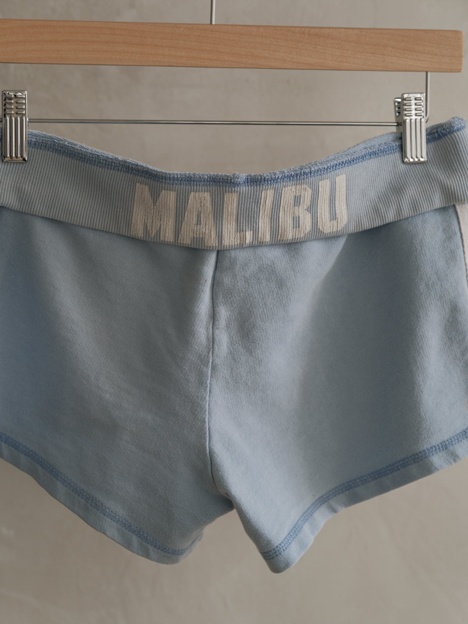 Vintage Malibu Surf Shorts - Baby Blue