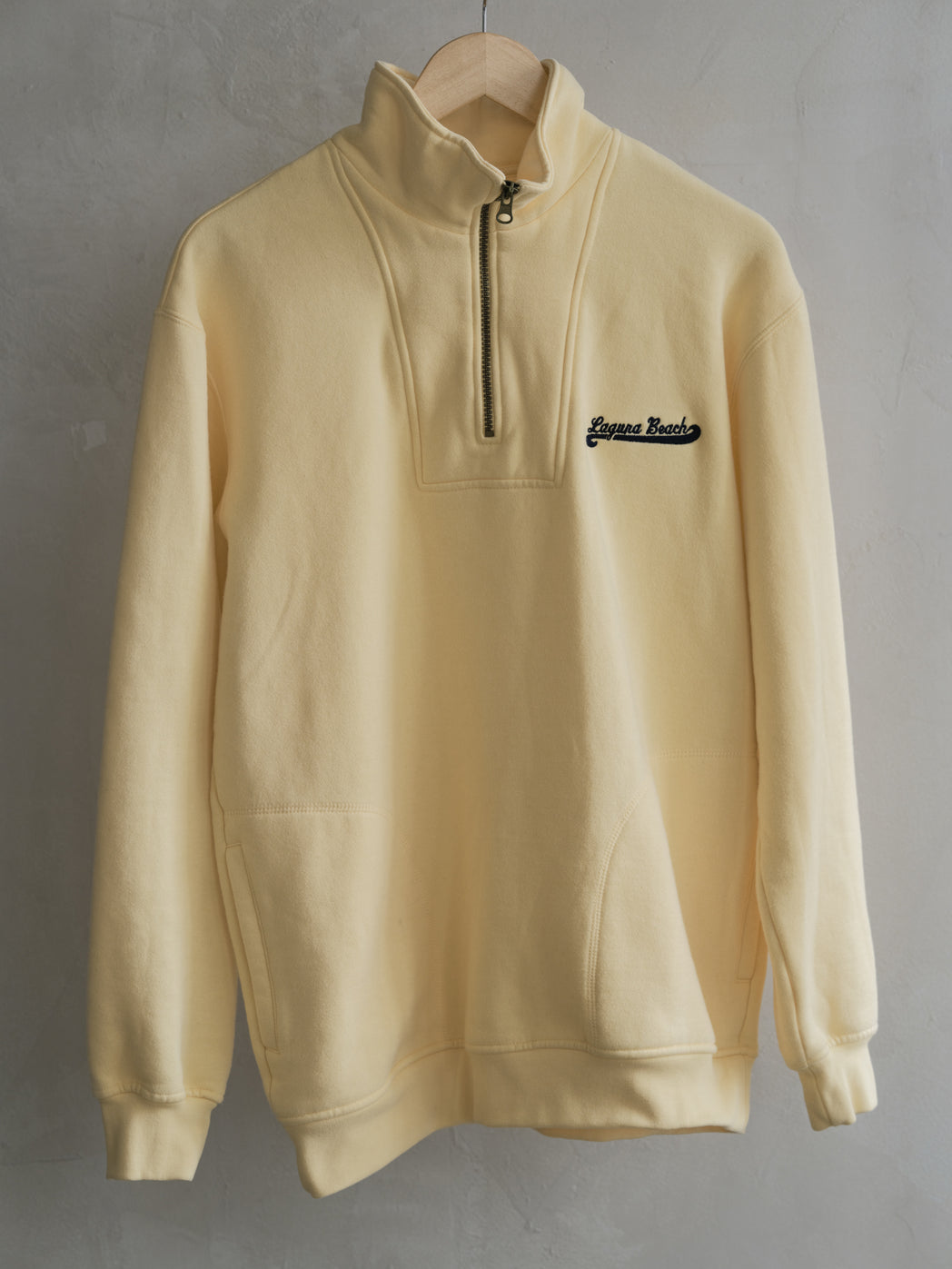 Vintage Laguna Beach Half Zip - Yellow