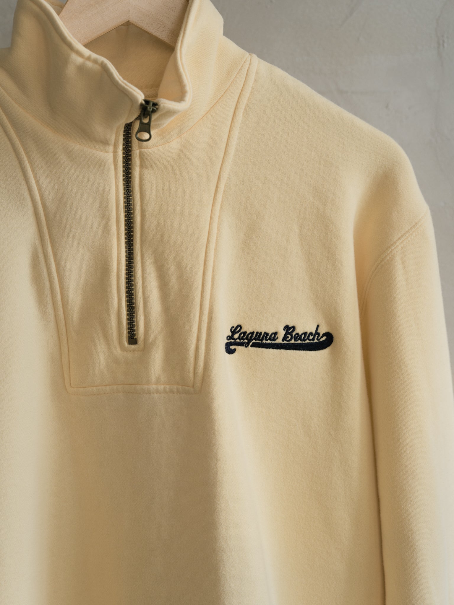 Vintage Laguna Beach Half Zip - Yellow