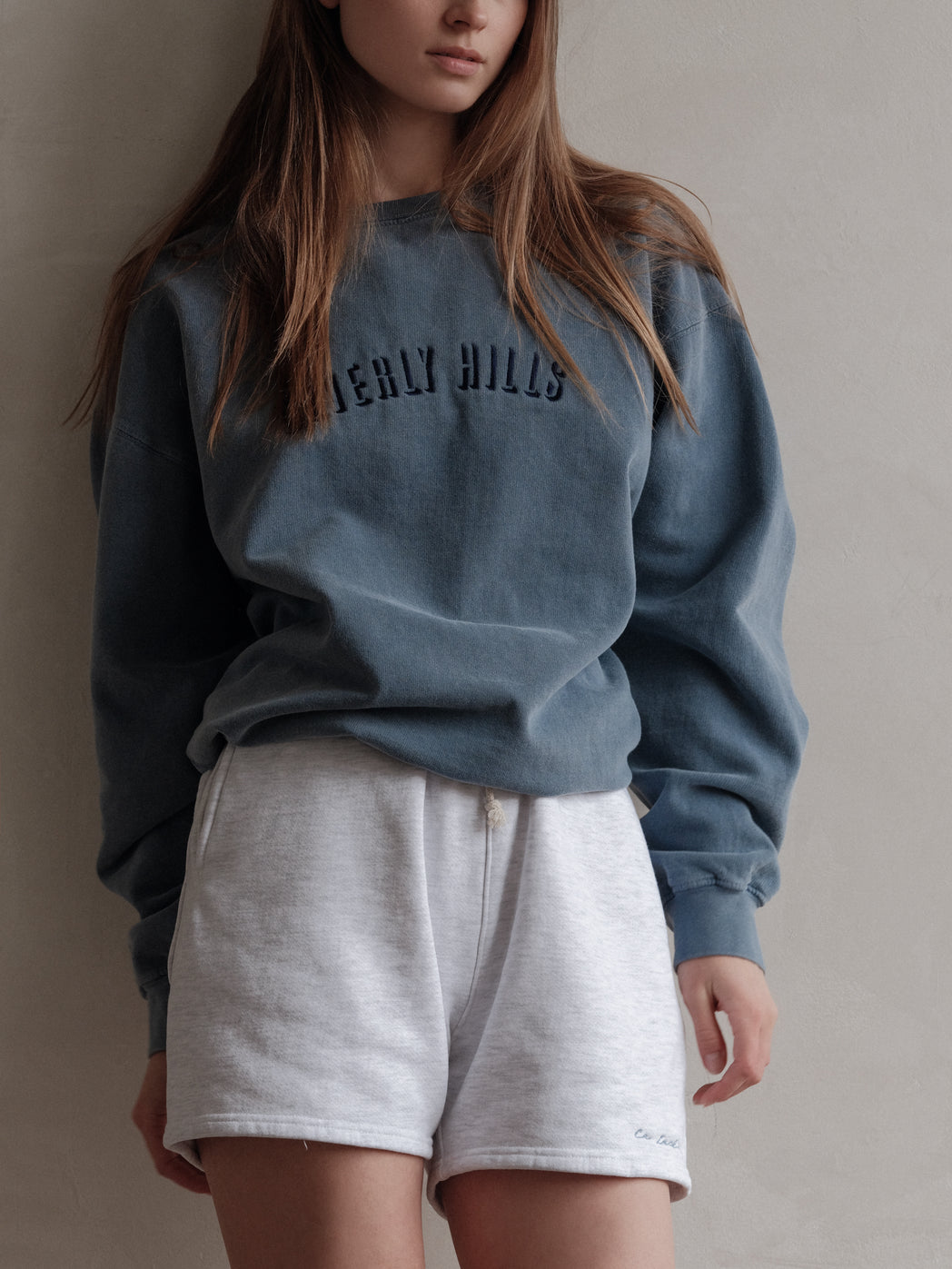 Vintage Beverly Hills Sweatshirt - Faded Blue