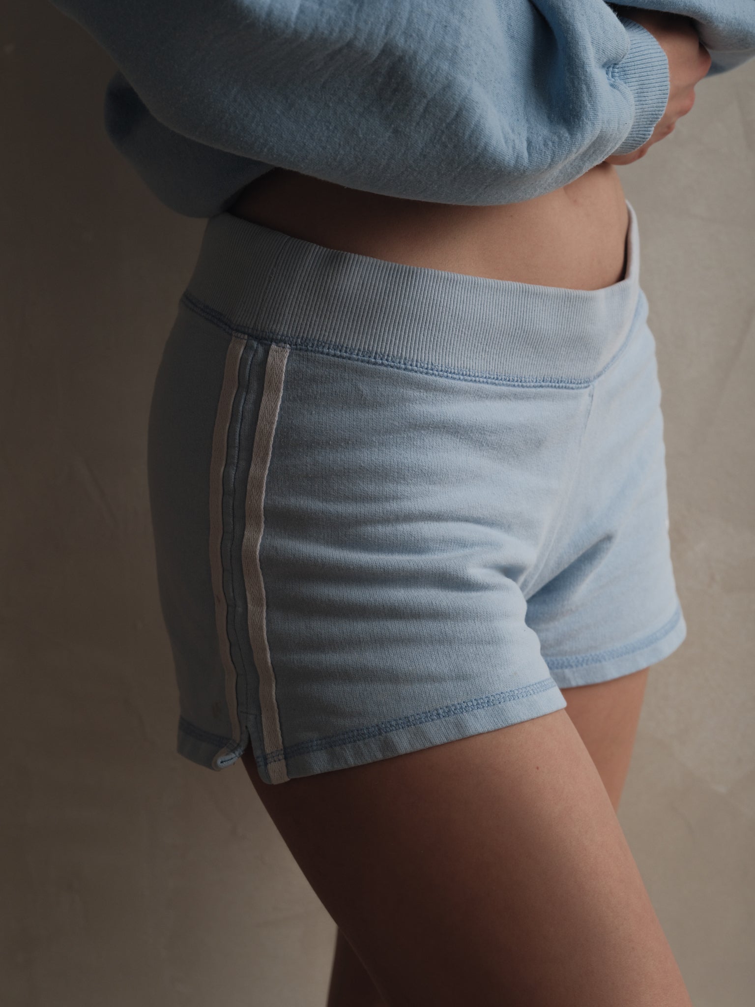 Vintage Malibu Surf Shorts - Baby Blue